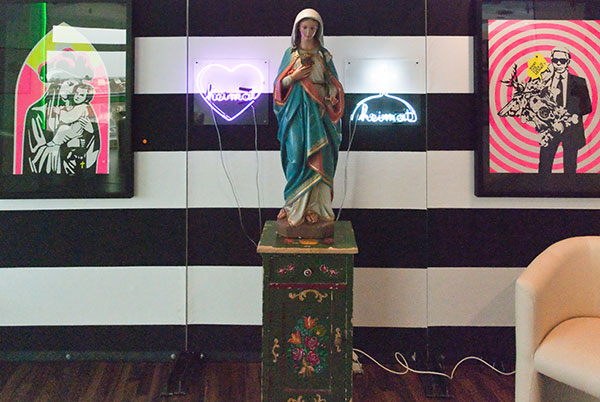 Stret-art dans le bar du Bierpinsel