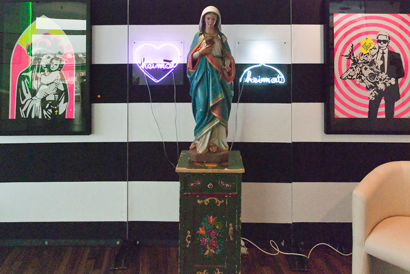 Stret-art dans le bar du Bierpinsel