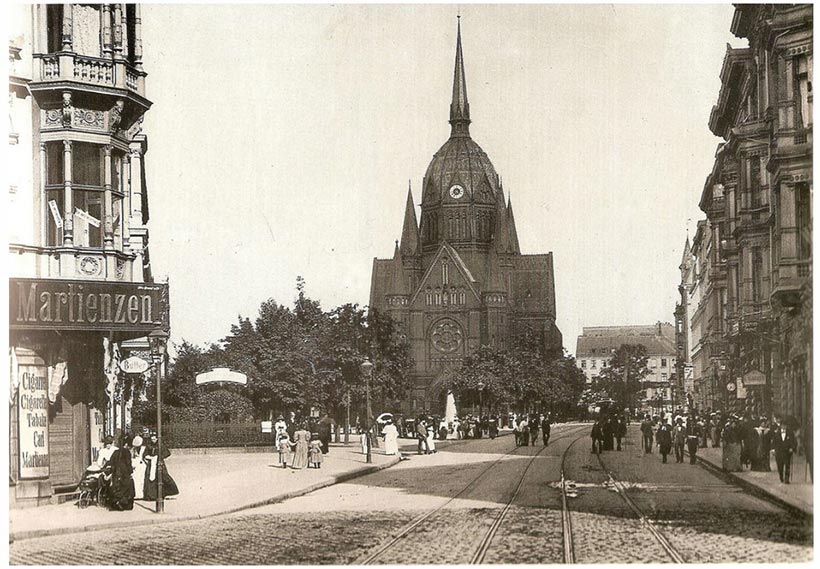 L'église en 1895 - photo dachziegelarchiv.de