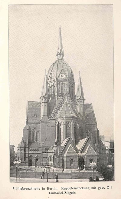 L'église en 1902 - photo dachziegelarchiv.de