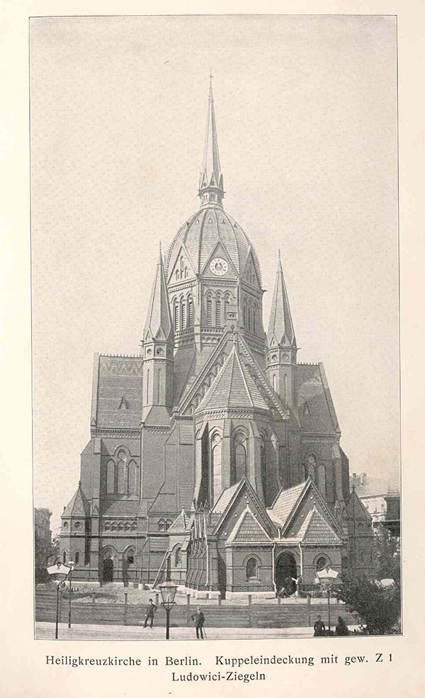 L'église en 1902 - photo dachziegelarchiv.de