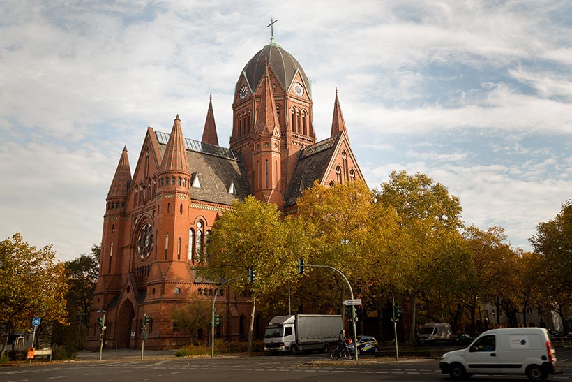 Une église en brique de Kreuzberg