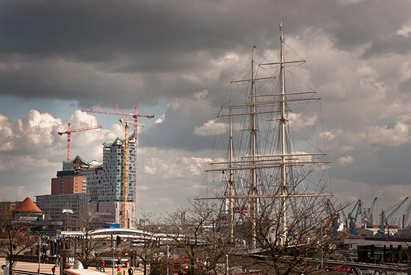 Elbphilharmonie, vu de Altona