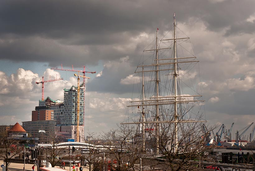 Elbphilharmonie, vu de Altona
