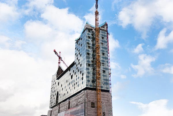 Elbphilharmonie, le chantier