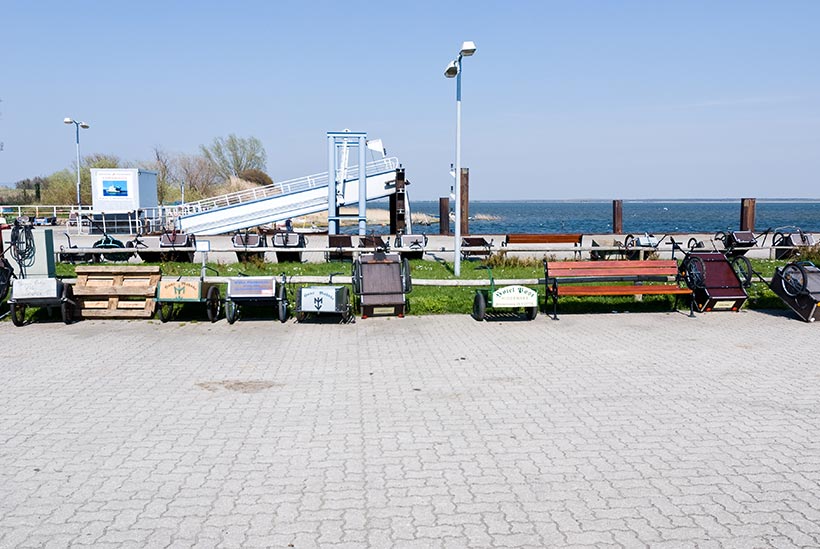 Chaque chariot a un port d'attache