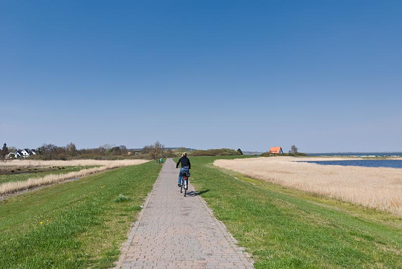 Faire du vélo sur l'île