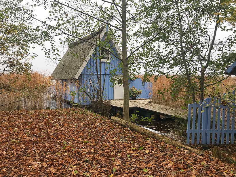 Petite cabane de pêcheur à Krakow am see